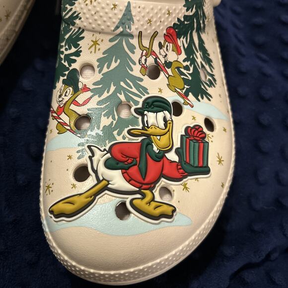 Disney Parks CROCS 2022 Mickey Christmas Holiday Fleece Lined Adult 9M 11W NEW main image 6